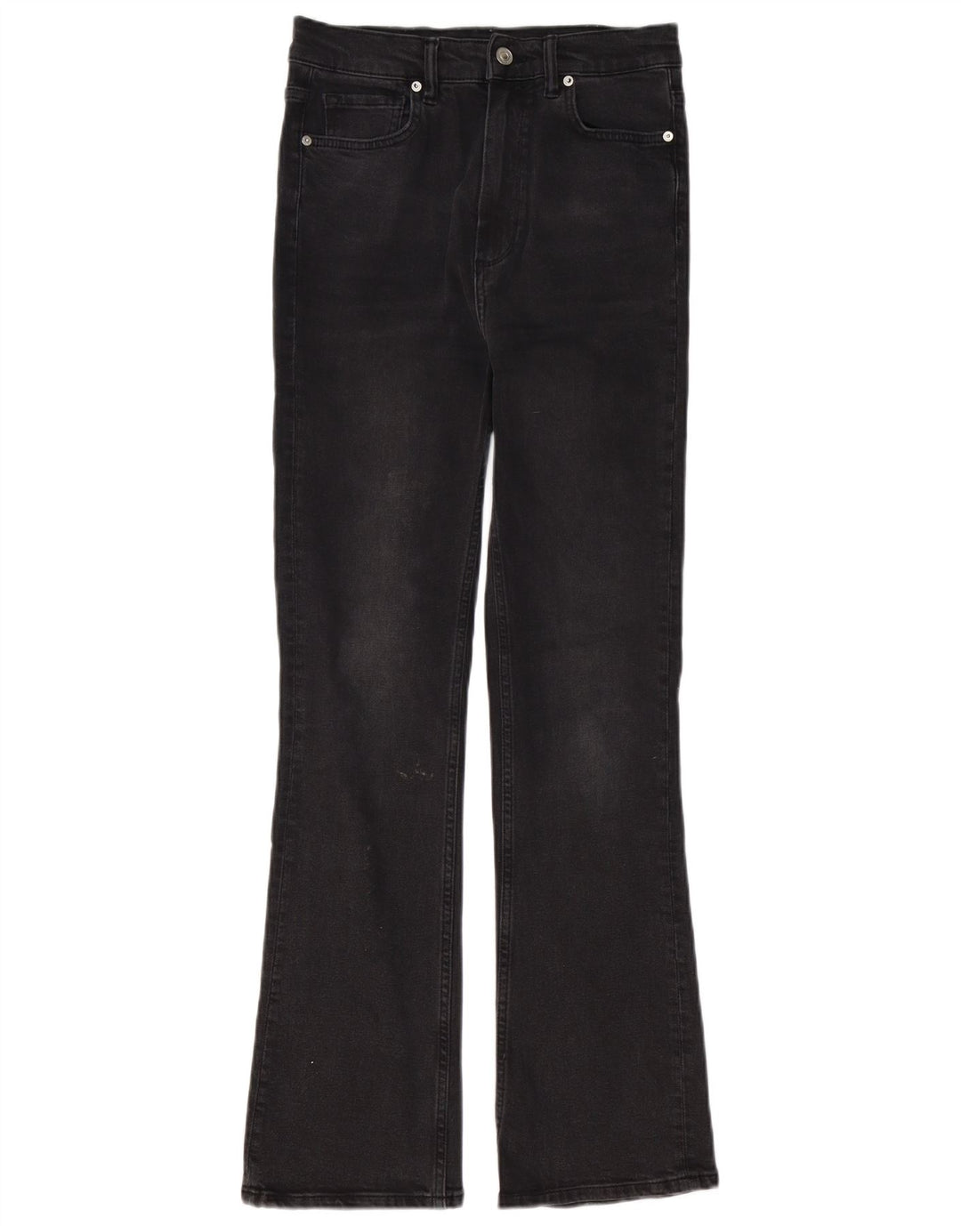 ALL SAINTS Bootcut-Jeans für Damen, W26, L30, schwarze Baumwolle