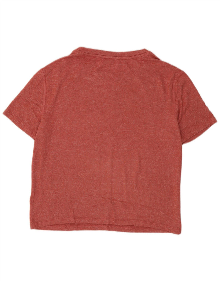 Marks & Spencer Damen T-Shirt Top UK 14 Mittelrote Viskose