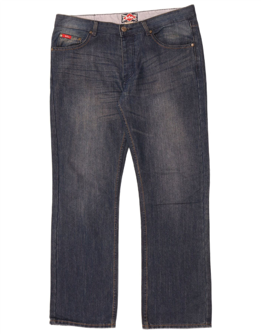 Lee Cooper Herren Straight Jeans W36 L32 Blaue Baumwolle