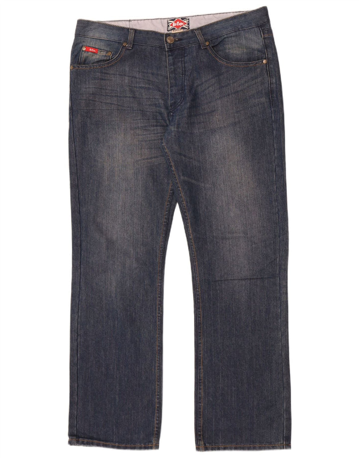 Lee Cooper Herren Straight Jeans W36 L32 Blaue Baumwolle