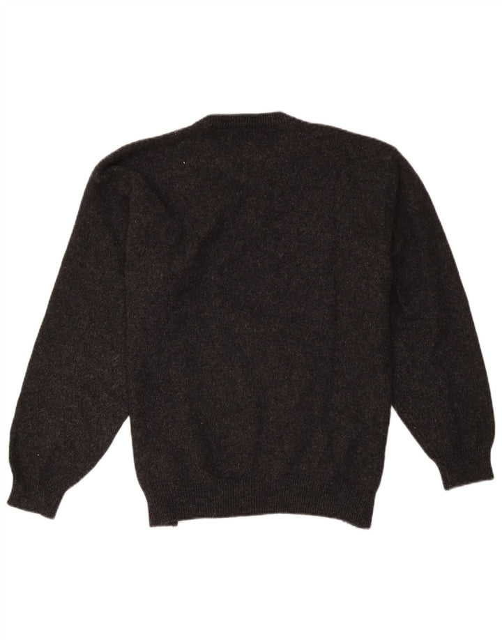 Kappa Herren-Pullover mit Rundhalsausschnitt, XL, graue Wolle