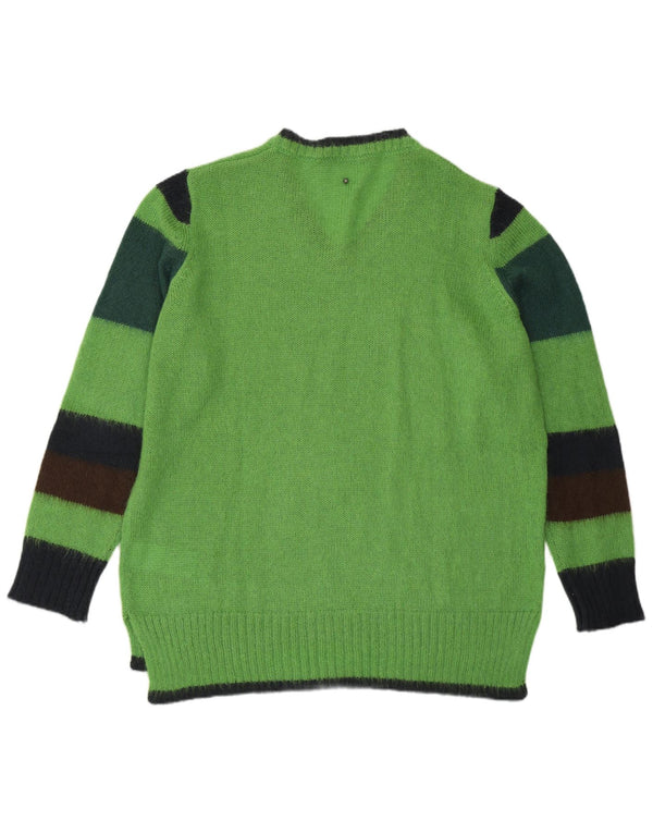 Marina Rinaldi Damen-Pullover mit V-Ausschnitt, UK 14, Mittelgrün, Farbblock