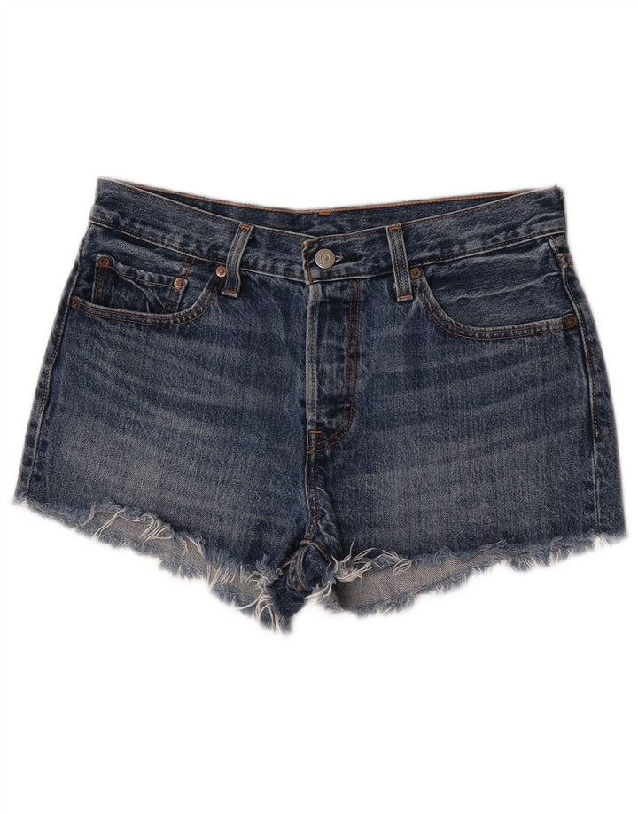 Levi's Damen 501 Jeansshorts W28 mittelblaue Baumwolle