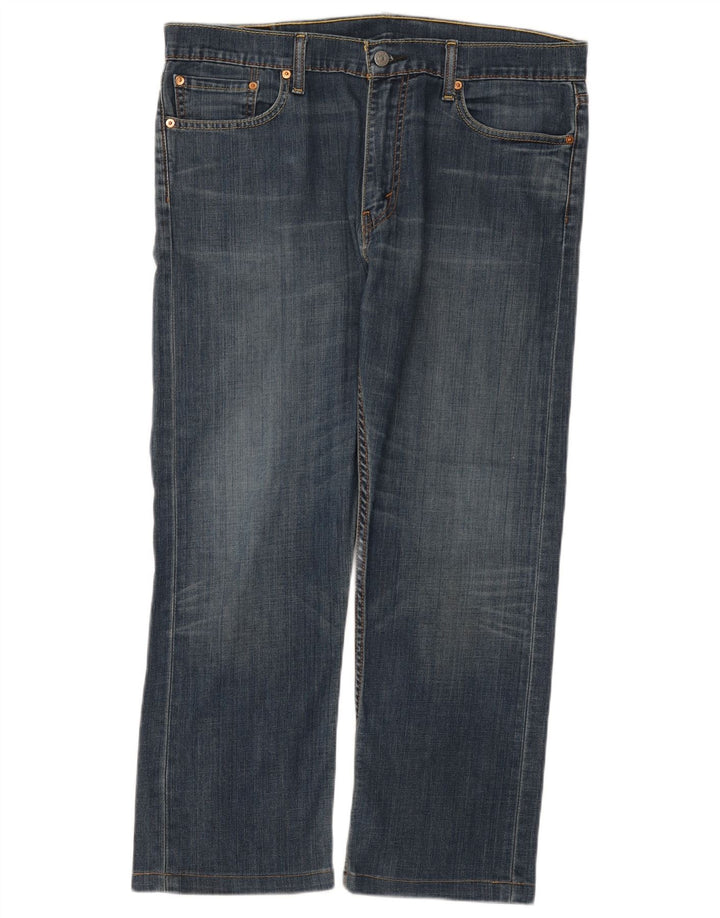 Levi's Herren 504 Straight Jeans W36 L27 Blaue Baumwolle