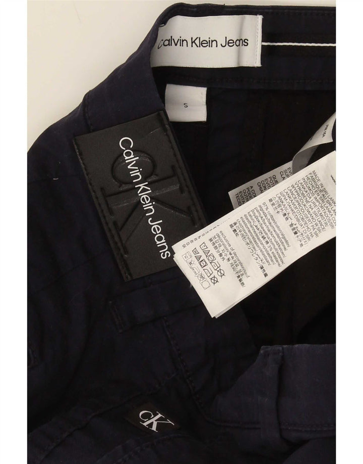 Calvin Klein Herren Chino-Shorts, Größe S, W30, Marineblau, Baumwolle