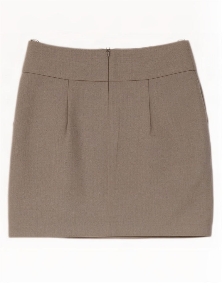 Topshop Damen Minirock UK 12 Medium W28 Grau Polyester
