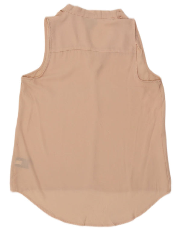 Mossimo Damen Longline ärmelloses Blusenoberteil UK 14 Mittelrosa Polyester