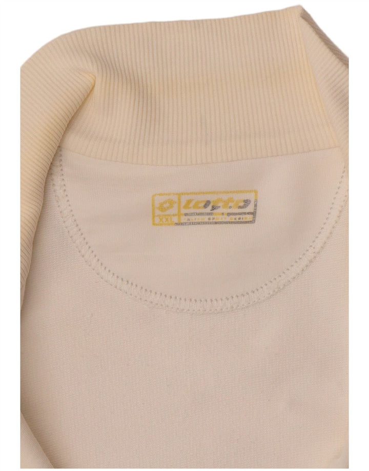 LOTTO Damen-Trainingsanzug-Oberteiljacke UK 20 2XL Weißer Farbblock