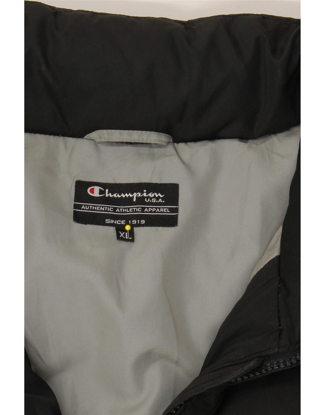CHAMPION Wattierte Damenjacke mit Kapuze, UK 18, XL, Schwarz
