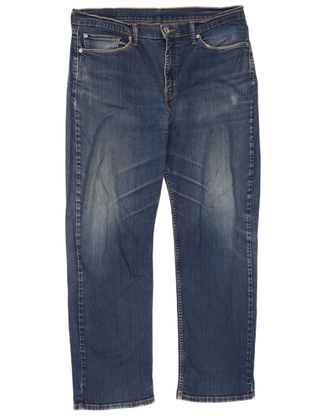 Levi's Herren 514 Straight Jeans W36 L32 Blaue Baumwolle