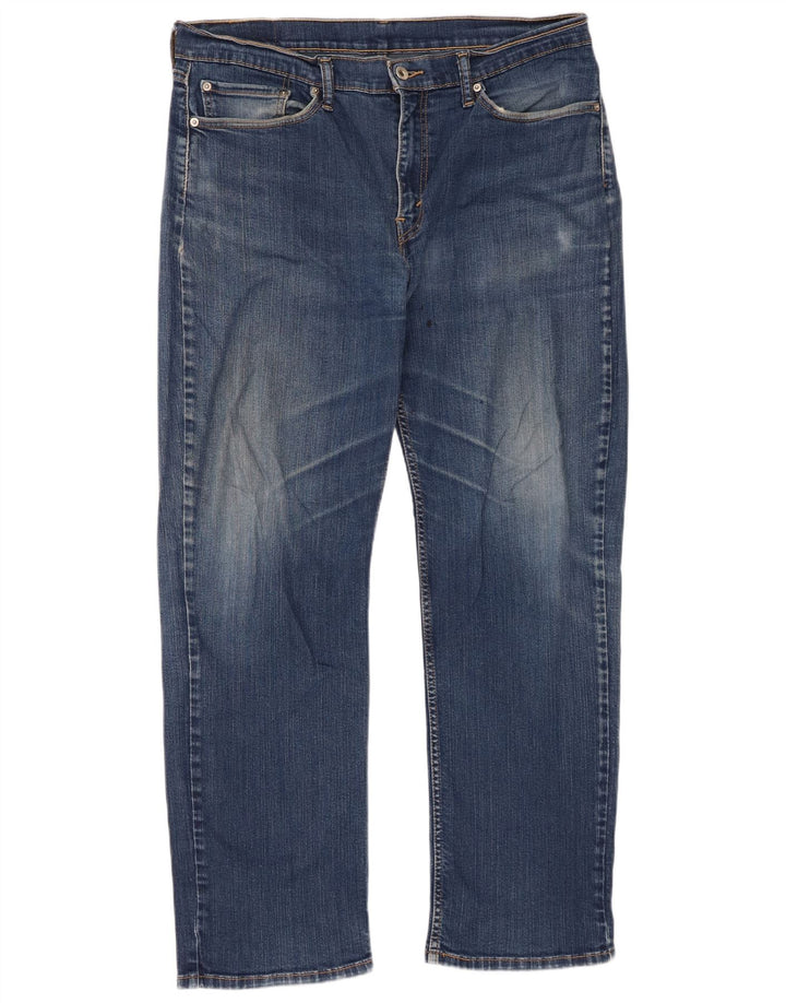 Levi's Herren 514 Straight Jeans W36 L32 Blaue Baumwolle