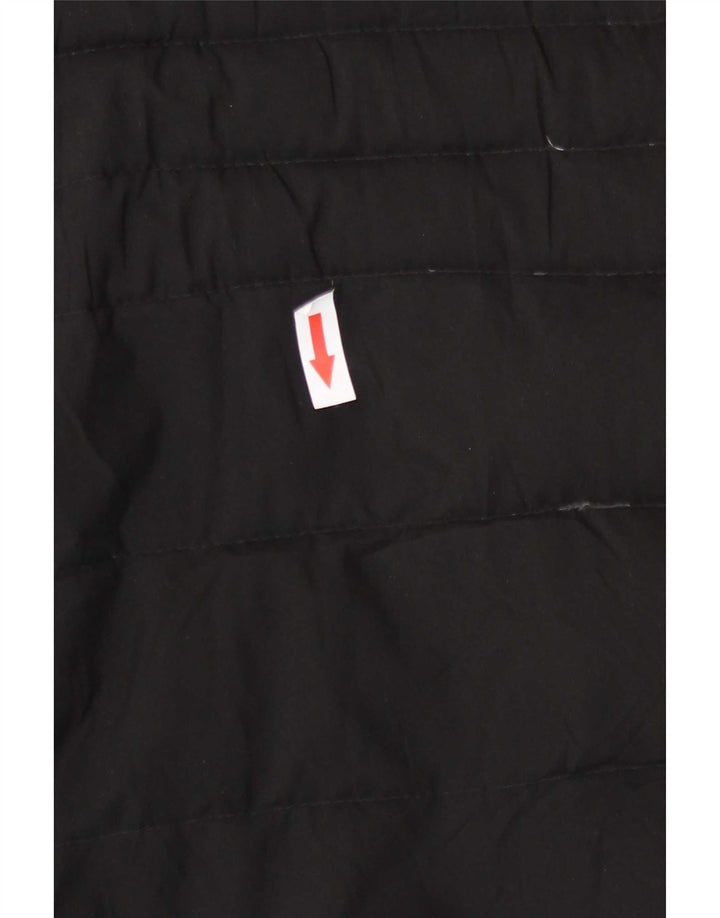 Massimo Dutti Damen Wattierte Jacke UK 10 Small Schwarz Polyester