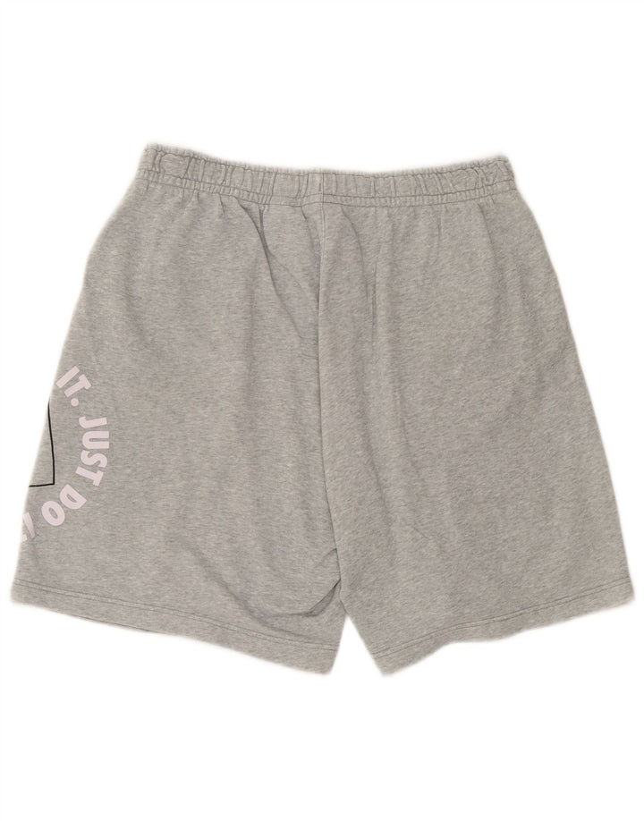 Nike Herren-Sportshorts mit Grafik, groß, grau gefleckte Baumwolle