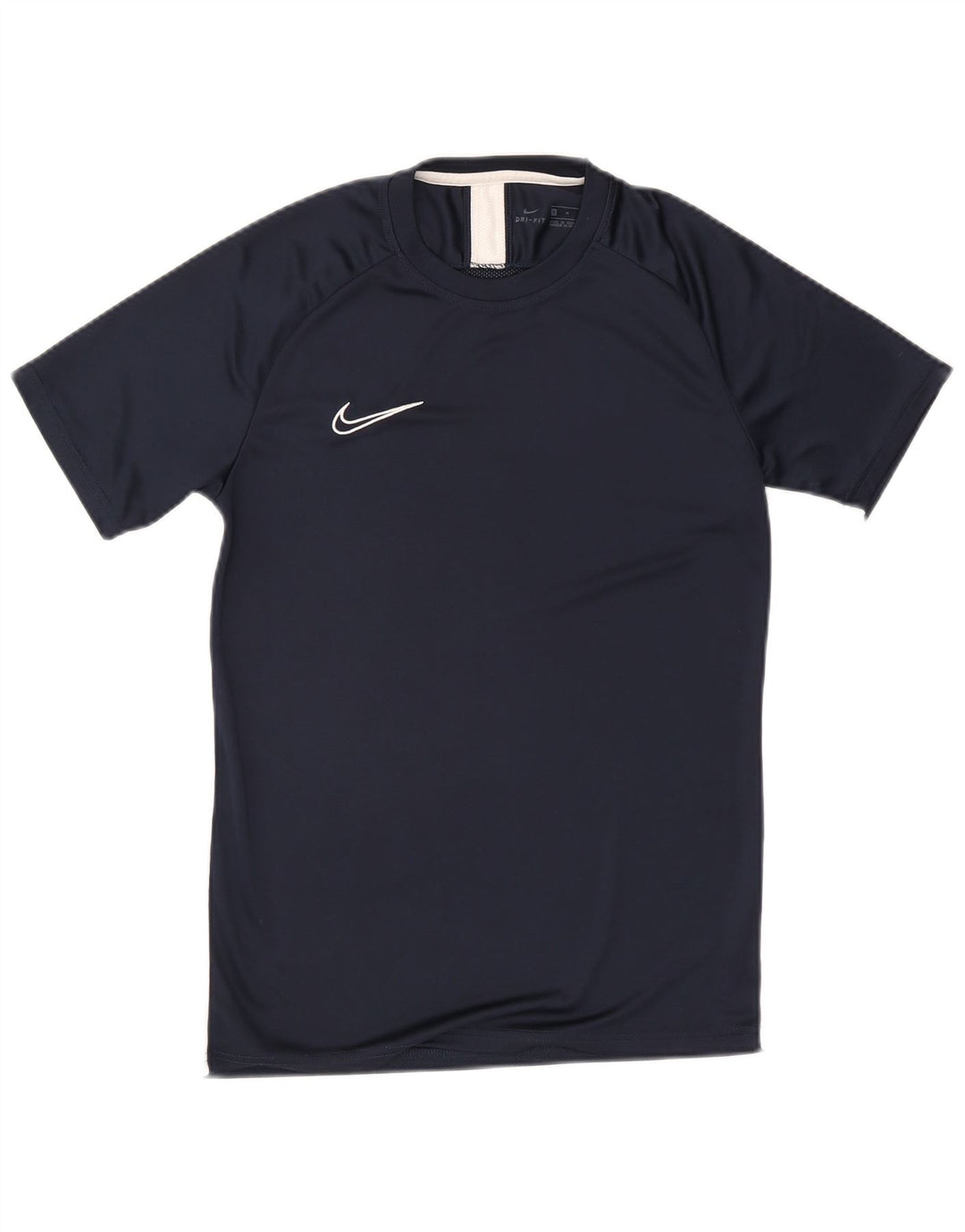Nike Herren Dri Fit T-Shirt-Oberteil Mittelgroßes marineblaues Farbblock-Polyester