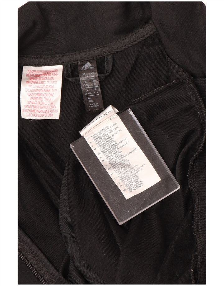 ADIDAS Climalite-Trainingsanzug für Jungen, 15–16 Jahre, schwarzes Polyester