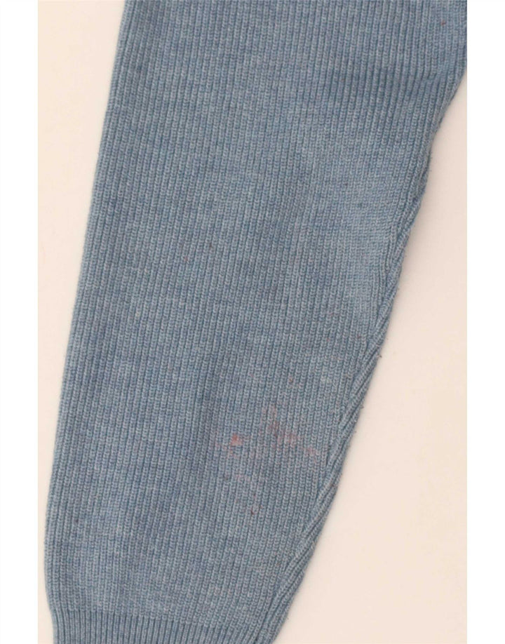Marks & Spencer Herren-Cardigan mit durchgehendem Reißverschluss, klein, blau, Polyester