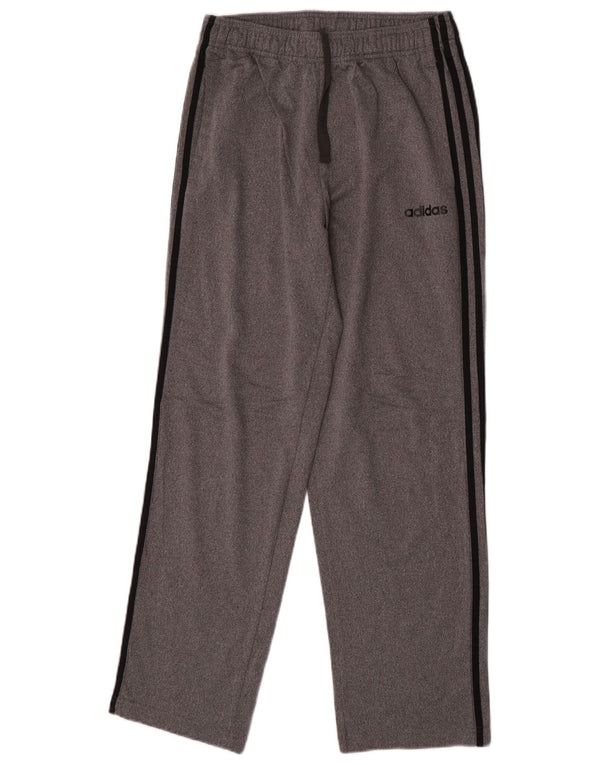 Adidas Herren-Trainingshose aus mittelgrauem Polyester