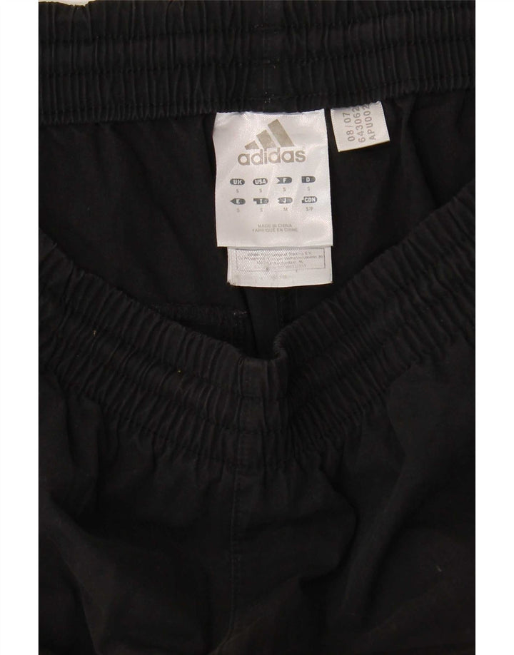Adidas Damen Capri-Trainingshose, UK 10, Größe S, Schwarz, Polyester
