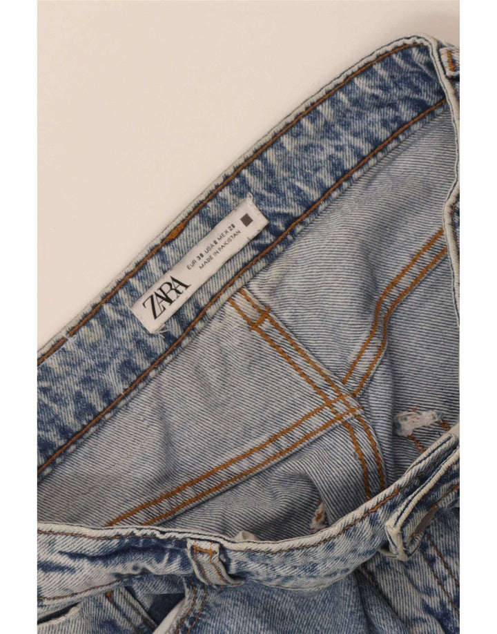 Zara Damen Tapered Jeans EU 38 Small W28 L27 Blau