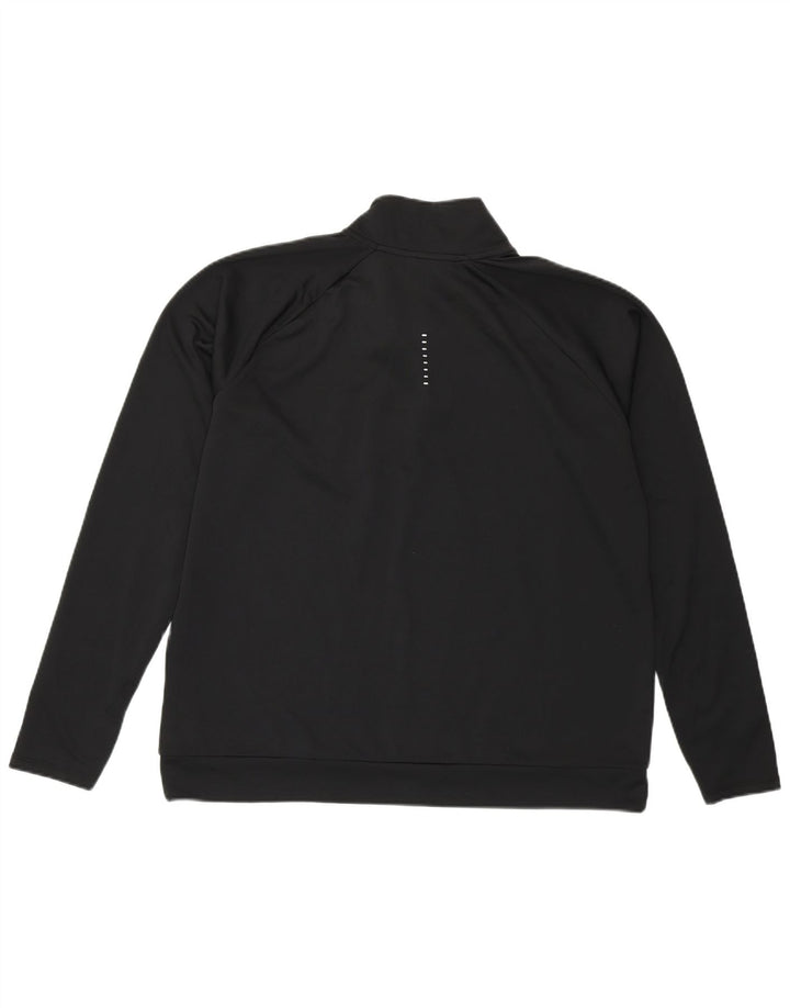 Nike Damen Dri Fit Graphic Pullover Trainingsanzug Top UK 16 Large Schwarz