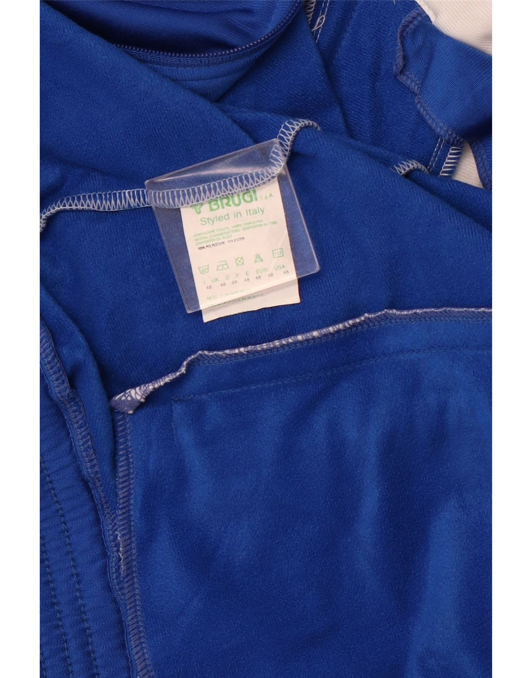 BRUGI Herren USA Graphic Trainingsanzug Top Jacke IT 48 Mittelblau Farbblock