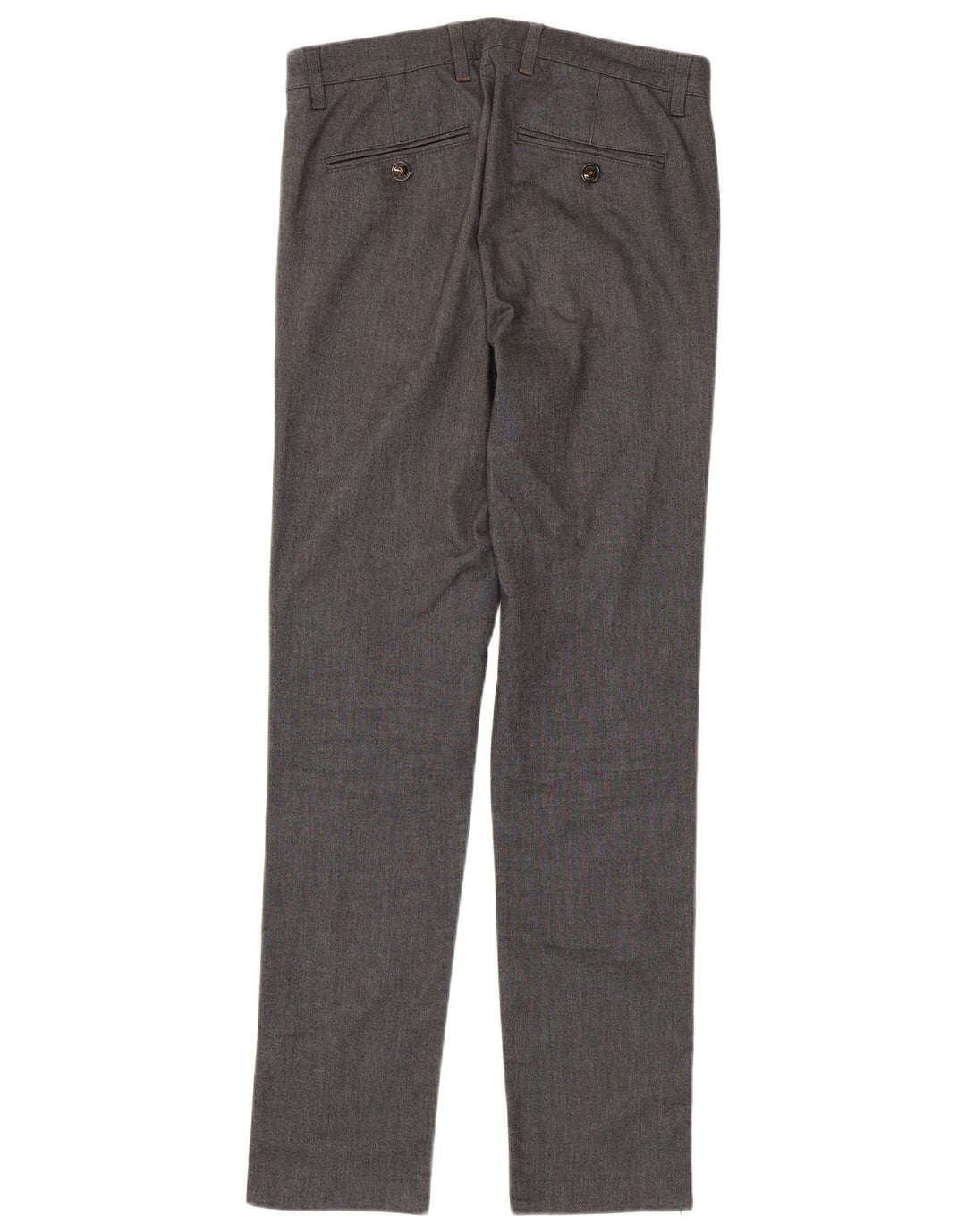 Ted Baker Slim-Anzughose für Herren, W30, L32, grau gefleckte Baumwolle