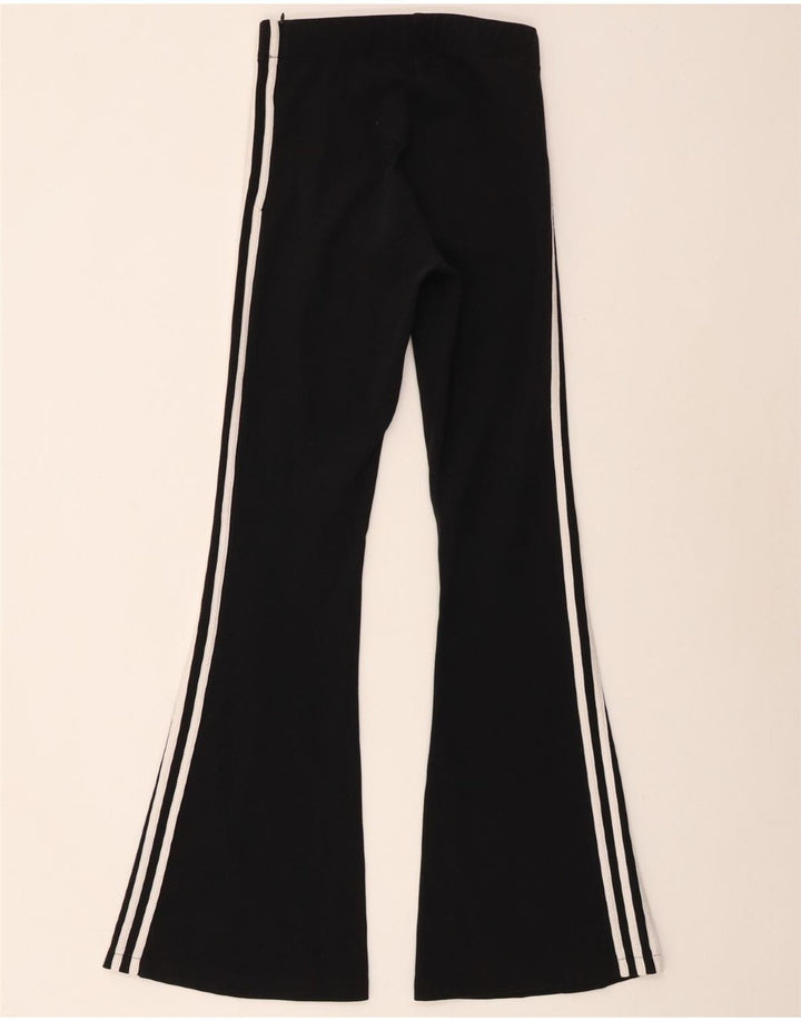 ADIDAS Damen Flare Leggings UK 6 XS Schwarz Polyester