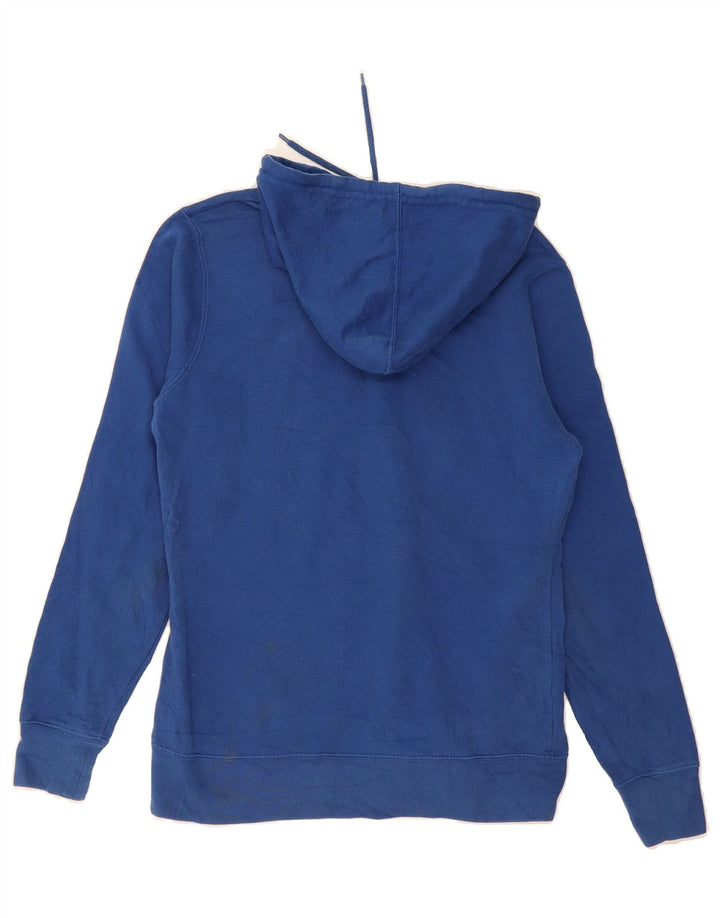 NFL Womens Colts Graphic Zip Hoodie Sweater UK 14 Medium Blue Vintage NFL and Second-Hand NFL from Messina Hembry 