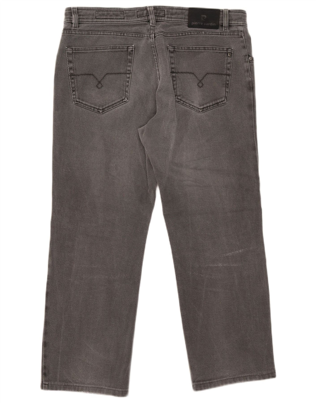 Pierre Cardin Herren Straight Jeans W38 L27 Graue Baumwolle