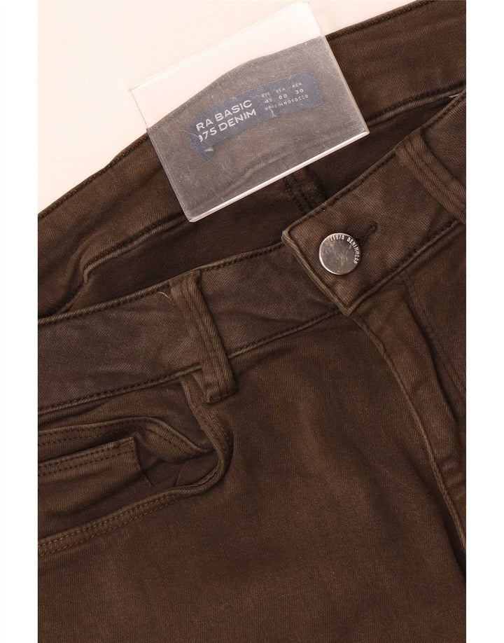 Zara Damen Skinny Jeans EU 40 Medium W30 L27 Braun