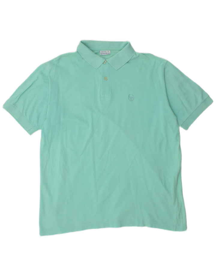 SERGIO TACCHINI Herren Poloshirt Medium Türkis Baumwolle