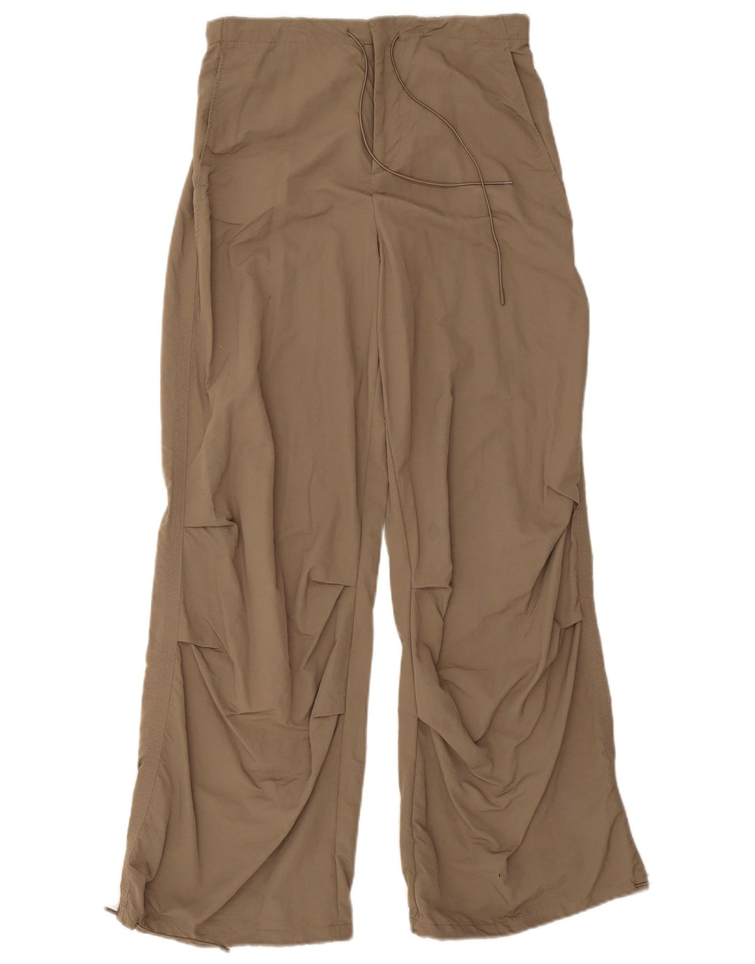 Zara Damen-Chinohose mit lockerer Passform, mittelgroß, W28, L30, beige, Polyamid