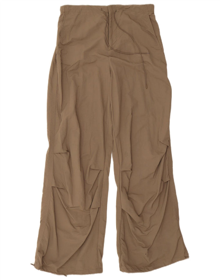 Zara Damen-Chinohose mit lockerer Passform, mittelgroß, W28, L30, beige, Polyamid