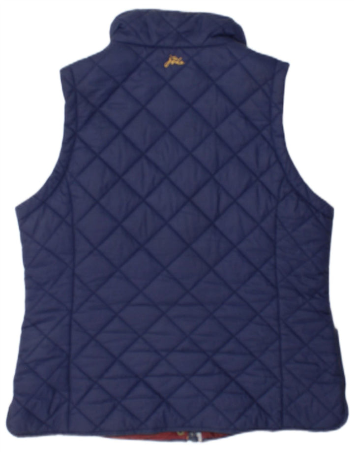 Tom Joule Damen Steppweste UK 14 Large Marineblau Polyamid