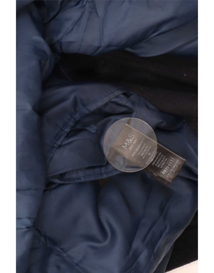 Marks & Spencer Herrenmantel UK 38 Mittelmarineblaues Polyester