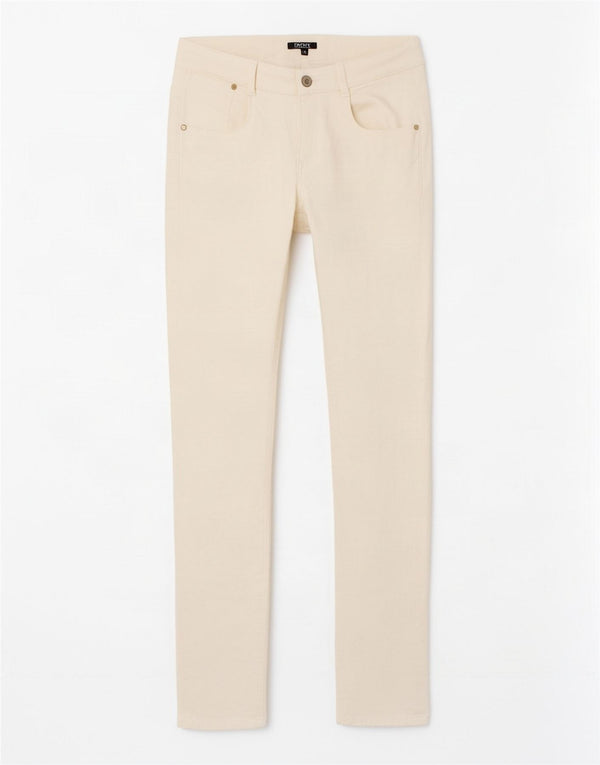Dkny Skinny-Freizeithose für Mädchen, 13–14 Jahre, W28, L30, gebrochenes Weiß, klassisch