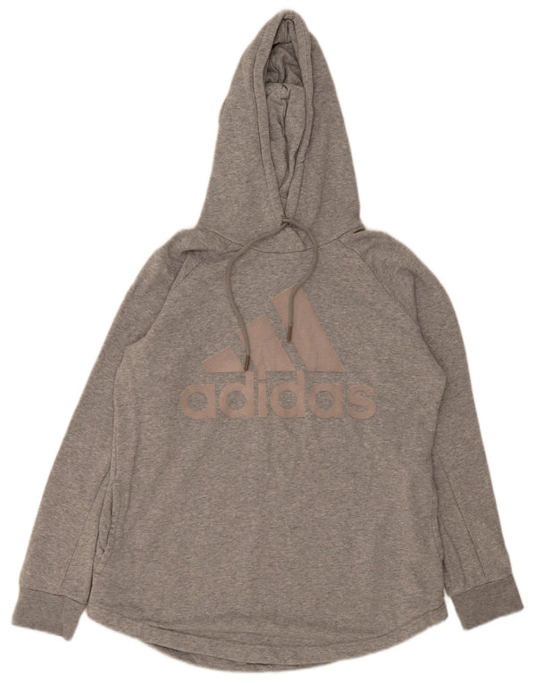Adidas Damen Graphic Sweatshirt Pullover UK 16/18 Große graue Baumwolle