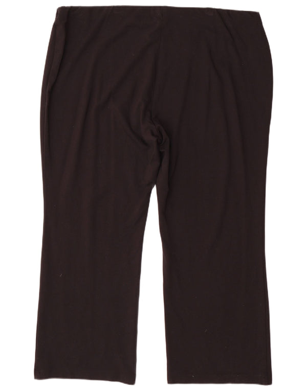 Marks & Spencer Damen Bootcut Freizeithose UK 22 3XL W44 L30 Schwarz
