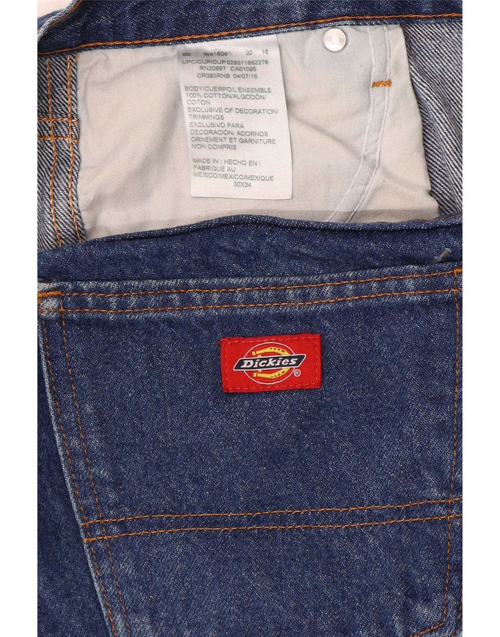 Dickies Herren Straight Jeans W30 L28 Blaue Baumwolle