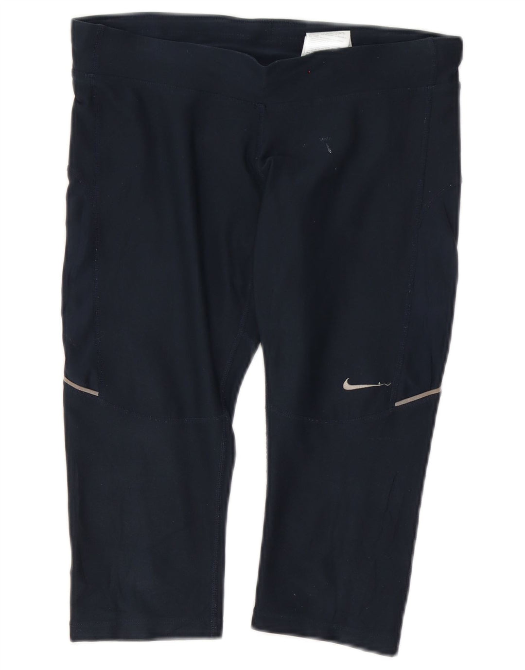 Nike Damen Dri Fit Capri Leggings UK 10 Small Marineblau Polyester