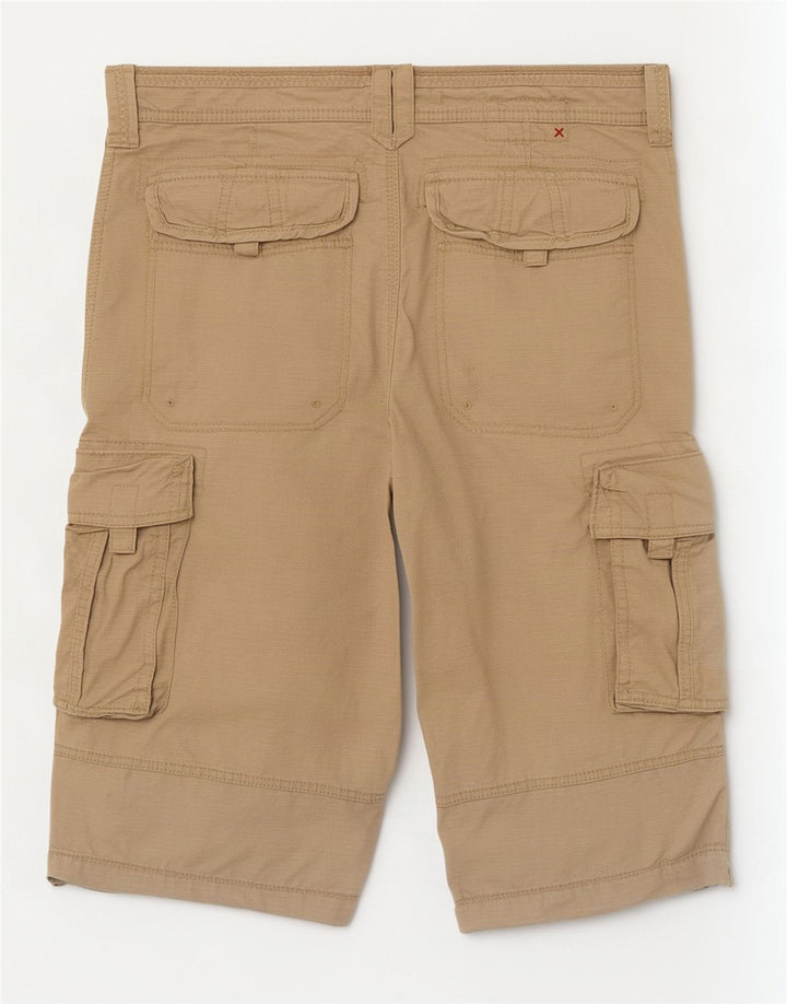 Fat Face Herren Cargo-Bermudashorts W32 Mittelbeige Baumwolle
