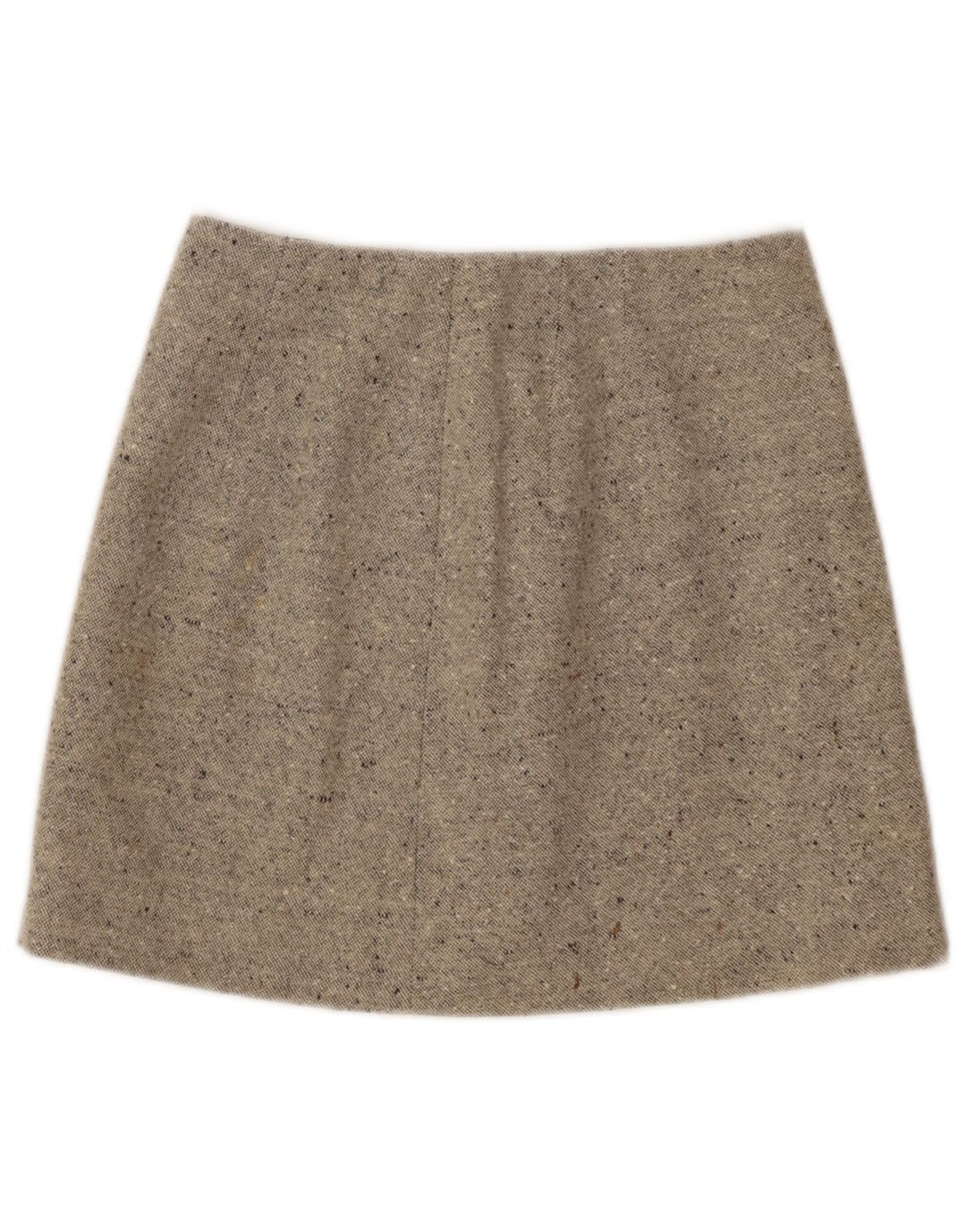 Vintage Damen Minirock W26 Klein Beige meliert