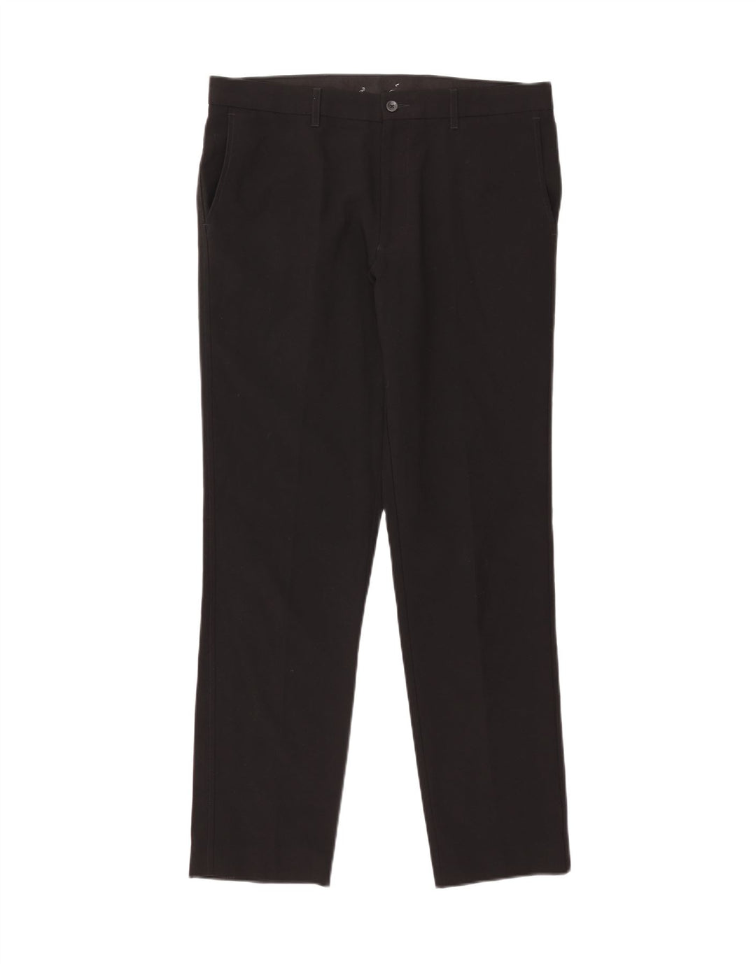 Marks & Spencer Herren-Chinohose mit maßgeschneiderter Passform, W34, L31, schwarzes Polyester