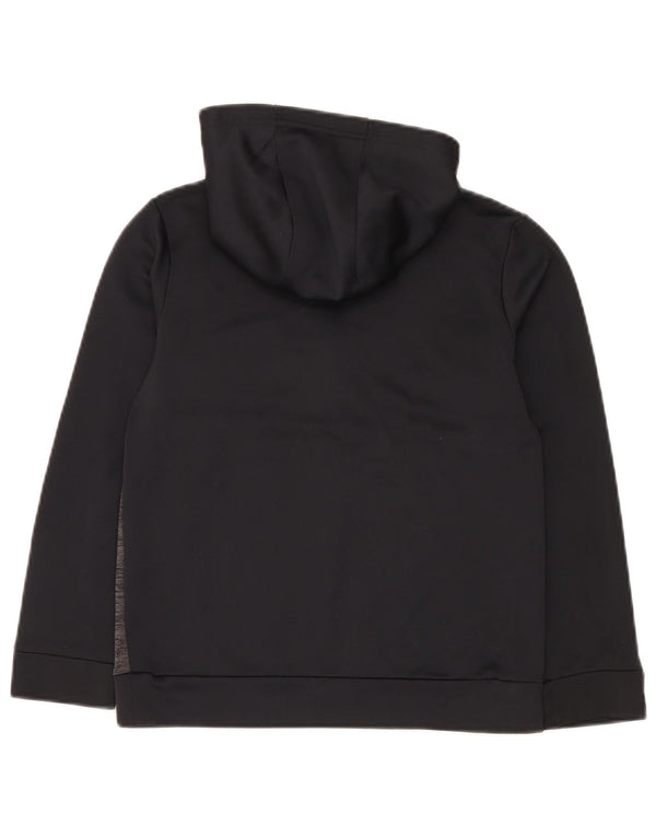 Under Armour Jungen-Kapuzenpullover mit Grafik, 9–10 Jahre, Mittelschwarz, Farbblock
