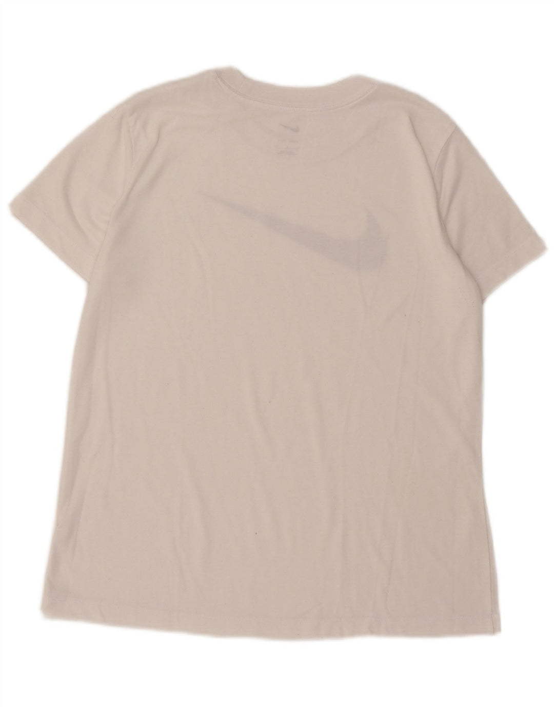 Nike Damen Dri Fit Graphic T-Shirt Top UK 16 Large Weiß