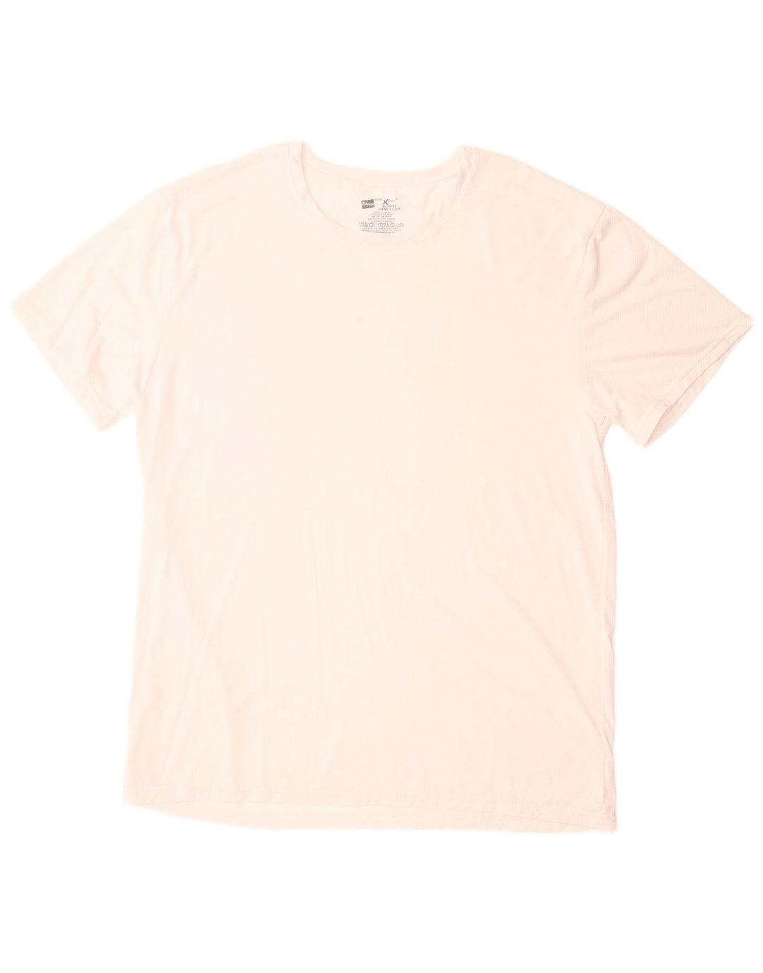 HANES Womens T-Shirt Top UK 18 XL White Polyester