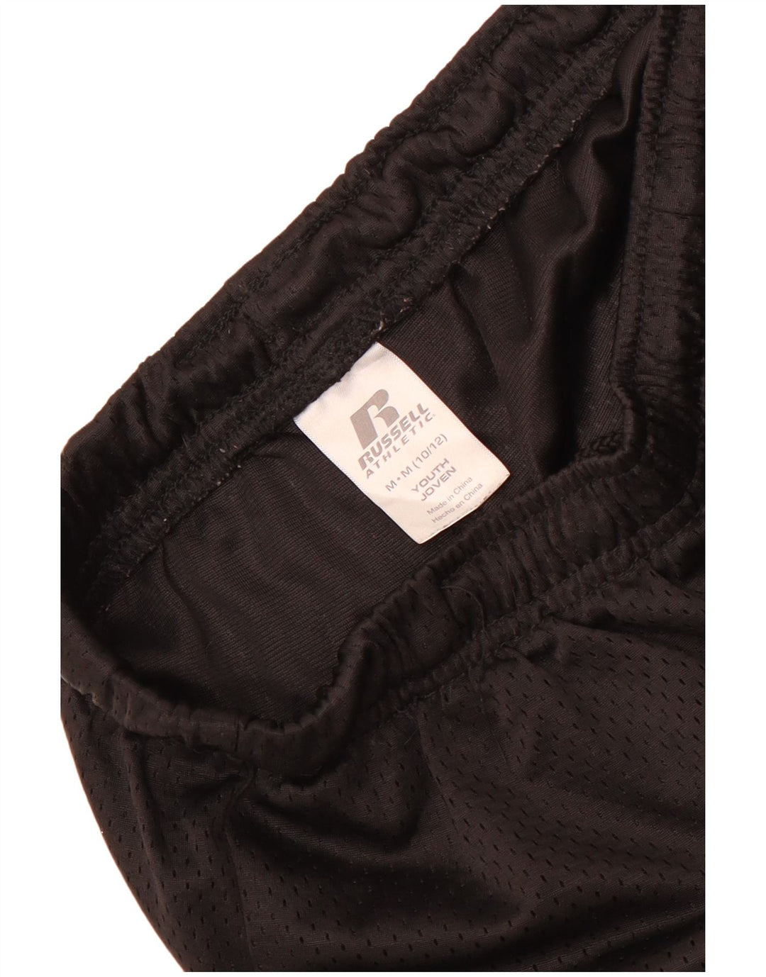 Russell Athletic Sportshorts für Jungen, 10–11 Jahre, mittelgroß, schwarzes Polyester