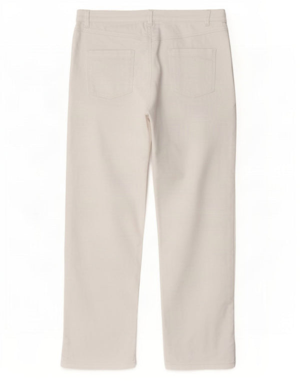Marks & Spencer Damen Per Una Capri Jeans UK 10 Small W27 L21 Weiße Baumwolle