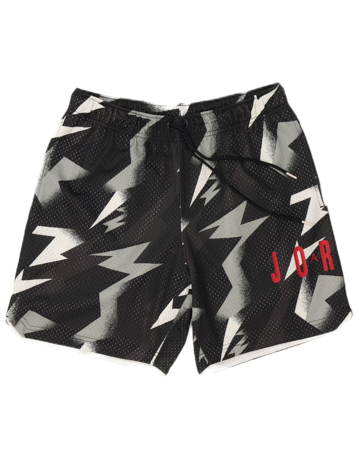 Jordan Herren-Badeshorts mit Grafik, mittelschwarz, geometrisch, Polyester