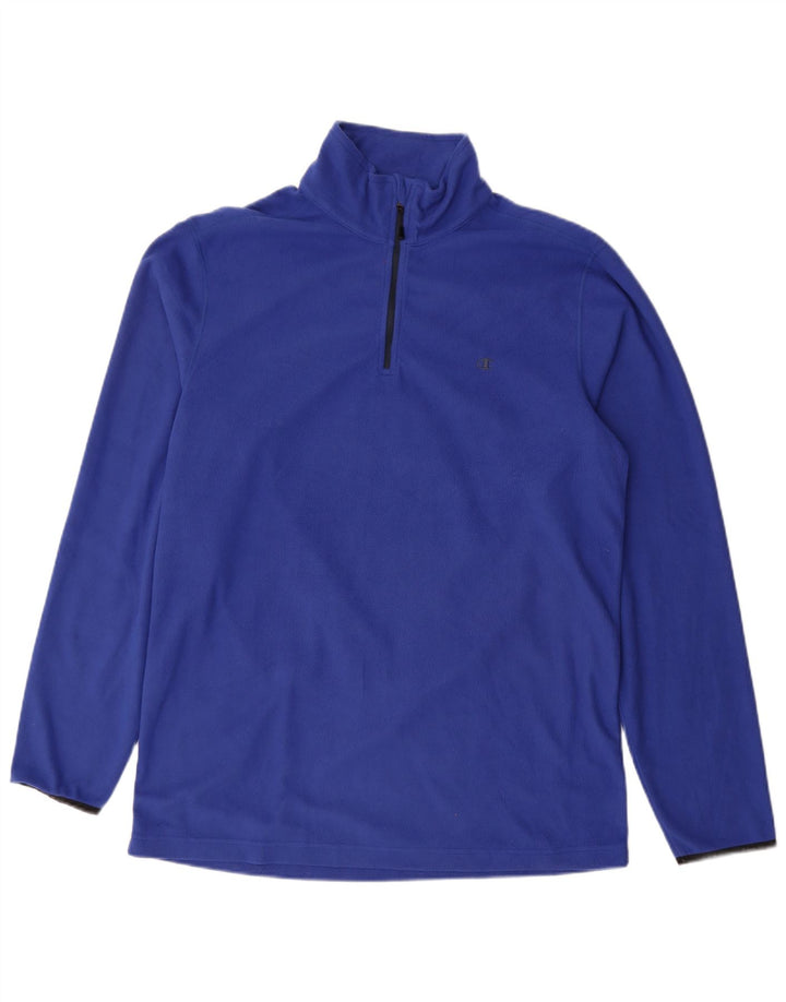 Champion Herren-Fleecepullover mit Reißverschluss, 2XL, Blau, Polyester